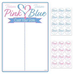 Gender Reveal Tally Board/Stickers - Bulk/48 Sticker Sheets