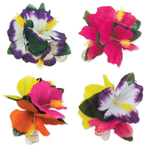 Luau Party Tropical Hair Clips - Bulk/6 Hair Clips