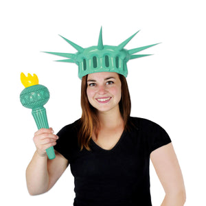 Bulk Inflatable Statue Of Liberty Wearable Set (Case of 6) by Beistle