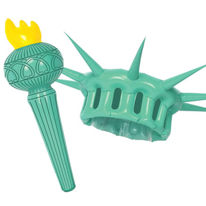 Inflatable Statue Of Liberty Wearable Set - Bulk/6 Sets