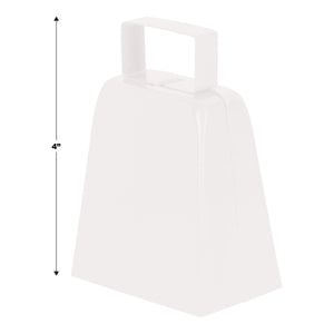 Party Noisemakers - Cowbells, white 