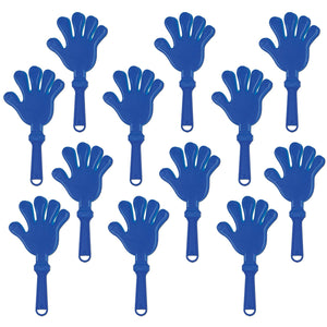 Bulk Party Hand Clapper blue (Case of 12) by Beistle