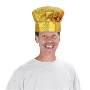 Prismatic Gold Chef's Hat (Pack of 6)