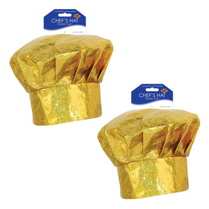 Prismatic Gold Chef's Hat (Pack of 6)