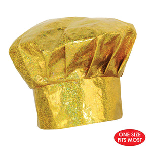 Prismatic Gold Chef's Hat (Pack of 6)