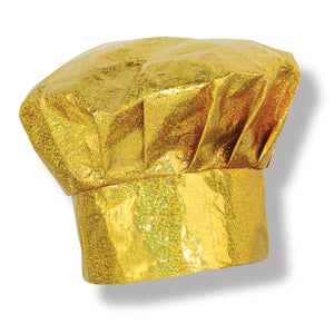 Prismatic Gold Chef's Hat - Bulk 6 Pack