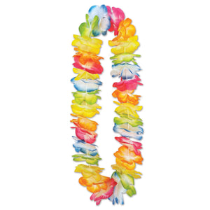 Luau Party Mahalo Floral Lei - Bulk 12 Pack