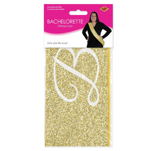 Bulk Bachelorette Glittered Sash (Case of 6) by Beistle