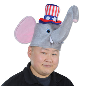 Bulk Plush Patriotic Elephant Hat (Case of 6) by Beistle