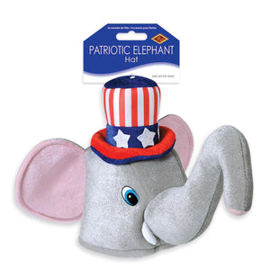 Bulk Plush Patriotic Elephant Hat (Case of 6) by Beistle