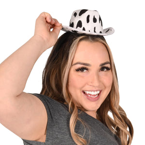 Bulk Cow Print Cowboy Hat Headband (12 Pkgs Per Case) by Beistle