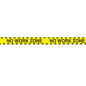 No Work Zone Party Tape - Bulk 12 Pack