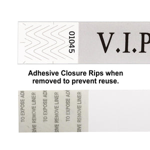 Bulk Silver V.I.P. Wristbands (Case of 600) by Beistle