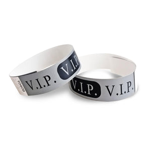 Bulk Silver V.I.P. Wristbands (Case of 600) by Beistle