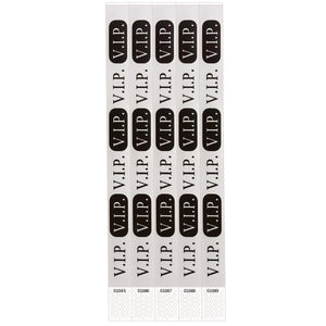 Silver V.I.P. Party Wristbands - Bulk 600 Pack