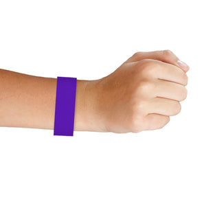 Solid Color Purple Party Wristbands (600 Per Case)