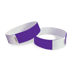 Solid Color Purple Party Wristbands (600 Per Case)