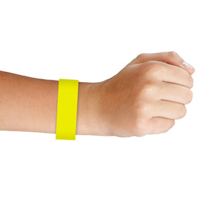 Solid Color Yellow Party Wristbands (600 Per Case)