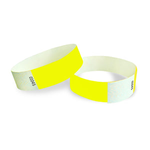 Solid Color Yellow Party Wristbands (600 Per Case)