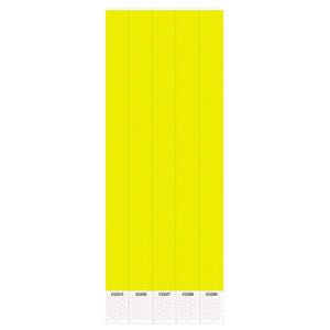 Solid Color Yellow Party Wristbands - Bulk 600 Pack