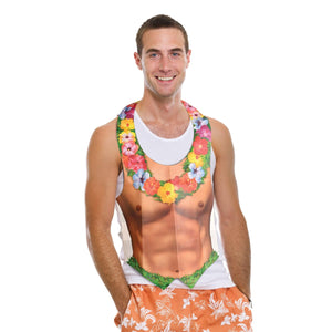 Luau Party Supplies: Packaged Plastic Hula Hunk Vest