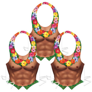 Luau Party Supplies: Packaged Plastic Hula Hunk Vest