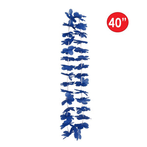 Bulk Blue Hawaiian Lei (12 Per Case) by Beistle