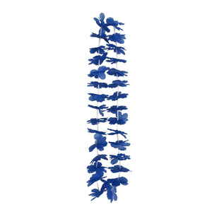 Luau Party Blue Hawaiian Lei - Bulk 12 Pack