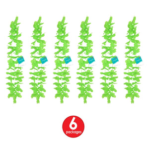 Bulk Green Hawaiian Lei (12 Per Case) by Beistle