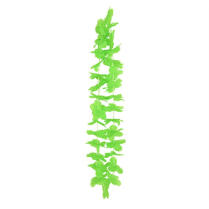 Luau Party Green Hawaiian Lei - Bulk 12 Pack