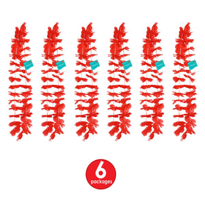 Bulk Red Hawaiian Lei (12 Per Case) by Beistle