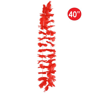 Bulk Red Hawaiian Lei (12 Per Case) by Beistle