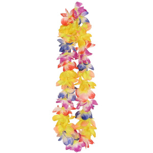 Luau Party Sunrise Hawaiian Lei - Bulk 12 Pack