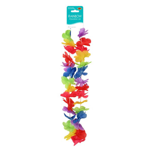 Bulk Rainbow Hawaiian Lei (12 Pkgs Per Case) by Beistle