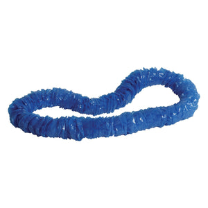 Luau Party Blue Soft-Twist Poly Leis with Labeled Box - 50 Leis