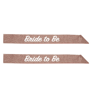 Bulk Bride To Be Glittered Sash (6 Pkgs Per Case) by Beistle