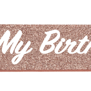 Bulk It's My Birthday Glittered Sash (6 Pkgs Per Case) by Beistle