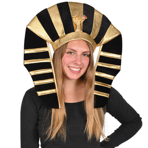 Beistle Plush Pharaoh Hat - One-Size Plush Pharaoh Hat