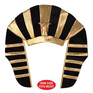 Beistle Plush Pharaoh Hat - One-Size Plush Pharaoh Hat