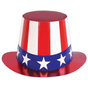 Patriotic Party Red, White & Blue Hi-Hat - Bulk 25 Pack