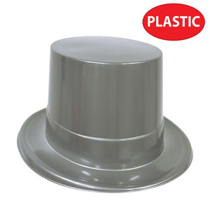 Beistle Bulk Silver Plastic Topper - 24 Pack