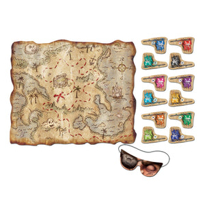 Pirate Treasure Map Party Game - Bulk 24 Pack