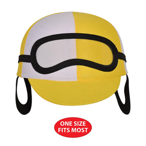 Beistle Jockey Helmet - Yellow, One Size Fits Most, Derby Day Costume Hat, 1/pkg, 6/case