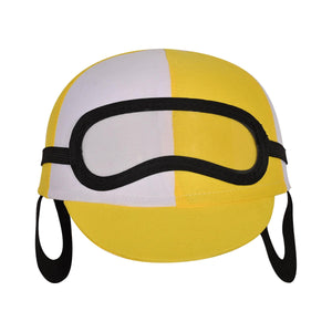 Jockey Costume Helmet yellow - Bulk/6 Helmets