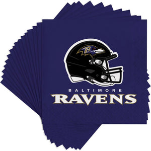 Bulk Pack of 32 Baltimore Ravens Napkins