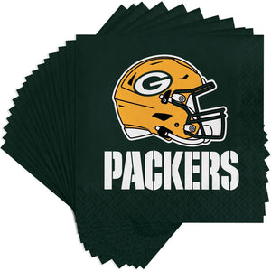 Bulk Pack of 32 Green Bay Packers Napkins