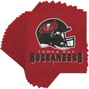 Bulk Pack of 32 Tampa Bay Buccaneers Napkins