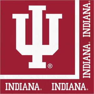 Bulk Pack of 40 Indiana Hoosiers Luncheon Napkin