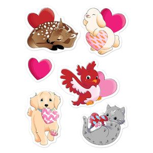 Valentine's Day Stickers - Bulk/48 Sticker Sheets