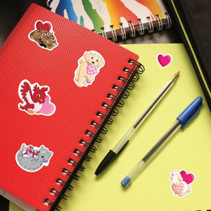 Beistle Bulk Valentine's Day Stickers - 48 Sticker Sheets